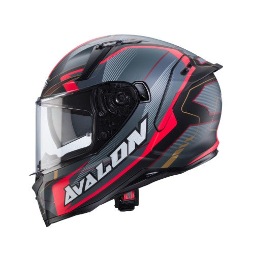 Caberg Avalon X Optic (Matt Black/Grey/Red) ECE 22.06 Approved