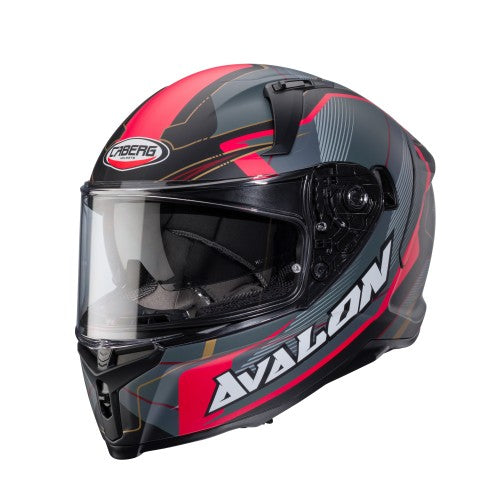 Caberg Avalon X Optic (Matt Black/Grey/Red) ECE 22.06 Approved