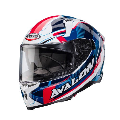 Caberg Avalon X Optic (White/Blue/Red) ECE 22.06 Approved
