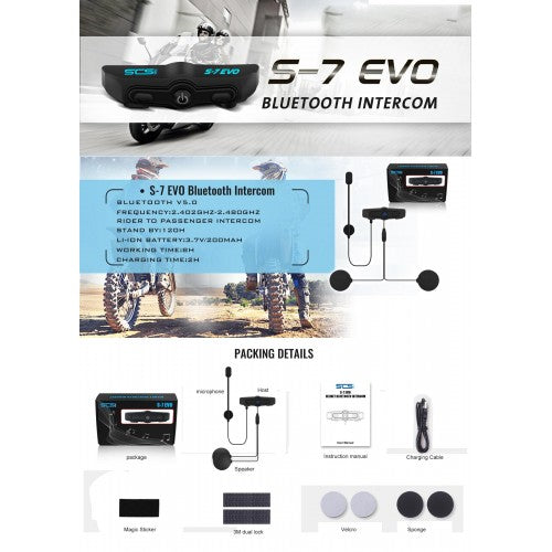 SCS S-7 Evo Bluetooth Communication Unit.