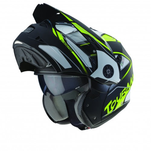 Caberg Tourmax Marathon (Matt Black/White/Yellow Fluoro) XL Only